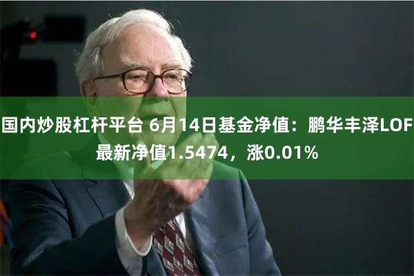 国内炒股杠杆平台 6月14日基金净值：鹏华丰泽LOF最新净值1.5474，涨0.01%