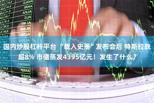 国内炒股杠杆平台 “载入史册”发布会后 特斯拉跌超8% 市值蒸发4395亿元！发生了什么？