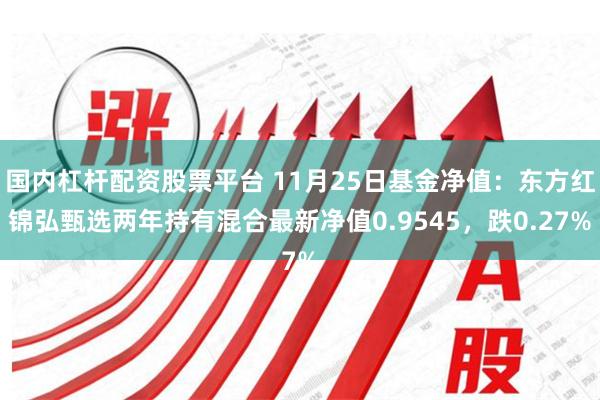 国内杠杆配资股票平台 11月25日基金净值：东方红锦弘甄选两年持有混合最新净值0.9545，跌0.27%